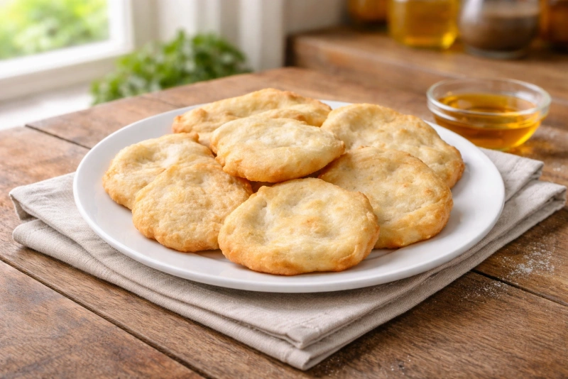 Deliciosas hojaldras panameñas esponjosas y doradas