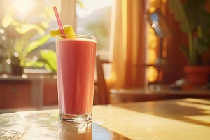 vasos de jugo surtido